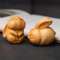 崖柏 小兔子 一對, 如圖所示, 1個