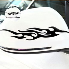 불꽃 차량용 데칼 스티커 화이트 자동차흠집스티커 1(개) 4582 PC, 1개