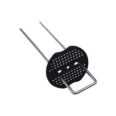 멀칭핀 플라스틱커버 비닐 부직포고정 패드 플라스틱, R. U자형 아연도금 5.0mm 4cm 25c