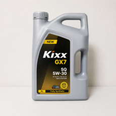 KIXX 킥스 GX7 SQ 5W-30 가솔린 LPG 100% 합성 고급 엔진오일 4L /GS칼텍스, 5w30, 1개