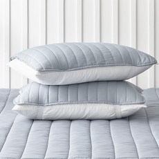 [애끌리아] 굿슬립 HR 워싱 밴딩 베개덮개 2장(40x60), 베이지, 베이지