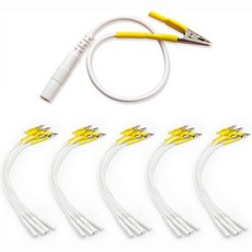 BesCable TENS 저주파 전극선 건식침 물리치료 2.0mm 핀 악어클립 와이어