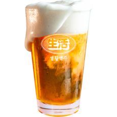 생활맥주 전용 생활맥주잔, 1개