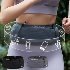 샵베이 착허리 초경량 러닝벨트 360도 수납 흔들림 없는 플립벨트, 블랙, 1개