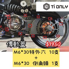 【TiONLY】鈦鴻利 曼巴 MMBCU 外觀正鈦螺絲 傳動蓋, 1個