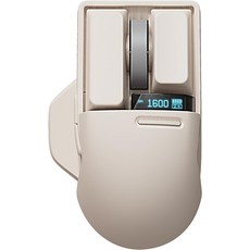 LOFREE 무선 마우스 PBT 레트로 그레이 4000DPI, Tofu Version