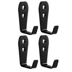 홀더 휴대용 다기능 모자 옷걸이 하키 스틱 디스플레이 홀더 매장 거실을 위한 벽 마운트 옷걸이 벽 마운트, 검은 색, 아크릴, 1개