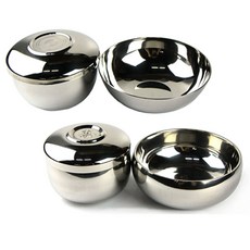 스텐 이중 보온 진공 식기 제사 제기 공기 대접, 굽식기, 1개