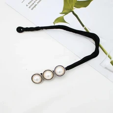 심플 진주 꽃 헤어 스타일링 도구 간편 번 헤어밴드 온라인 헤어웨어 타이 여성 및 소녀용, 05 2 Sea remains