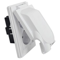 안전 덮개형 매입 2구 콘센트 방우 방적 욕실 세탁실 전기 자재 2