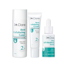 St.Clare聖克萊爾 2%水楊酸淨痘(水精華100ml+水凝乳30ml)+5%杏仁酸代謝精華30ml, 1個
