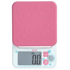 Tanita 微量電子料理秤 KD-192，粉色花漾設計，高精度測量，輕巧易收納, kd-192