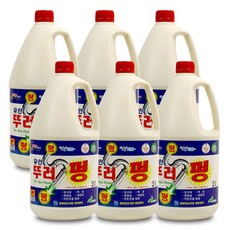유안 뚜러펑 배수구 세정제 악취제거 펑크린 변기 하수구, 6개, 2L