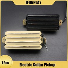 2-듀얼 블레이드 일렉트릭 기타 고출력 트랙 타입 4코일 험버커 픽업, 04 White x1pcs