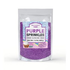 Unpretentious 스프링클 데코 장식 소박한 분홍색 1.5파운드 밝고 다채로운 베이킹용 및 재미있는 토핑, 보라색