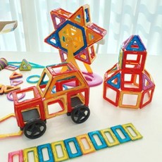 맥포머스추가호환 내맘대로자석블럭174pcs(빠른 배송), 1개, 기본+네모10P+세모10P