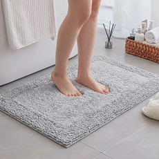 라온패브릭 욕실매트 주방발매트 화장실 앞 발매트 욕실 주방 면100% 뮤즈코튼, 라이트그레이