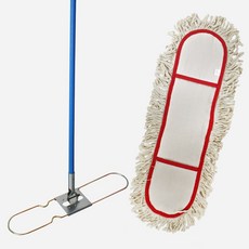 월드크린 리스킹 물 걸레 60cm 화이트 + 판자루 철 120cm 세트, 리스킹물걸레60cm화이트+판자루철120cm세트, 1개
