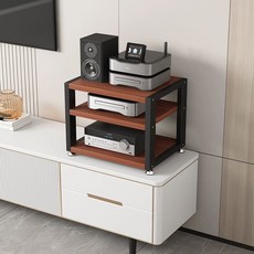 소형 오디오랙 스피커 선반 거실 캐비닛 거치대 2단, 2단 프레임+ 30 x 30, 기본 색상