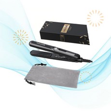 wavytalk 판 고데기 미니 플랫 아이언 0.7인치 세라믹 헤어 스트레이트너 DJ