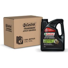 캐스트롤 트랜스맥스 ATFCVT 범용 자동 변속기 오일 1갤런3팩 빨간색