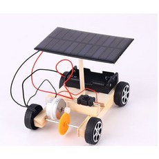 四月科技能源 太陽能小車 中小學生創意發明手工DIY兒童趣味科學實驗, 1個