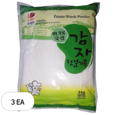 뚜레반 감자 전분가루, 3개, 3kg