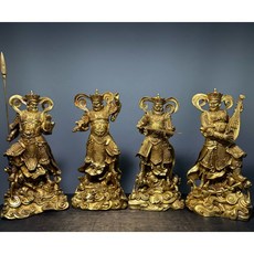 鍍金神像四件組, 金