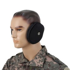 청음구 왕귀마개 귀도리 검정 군인 군용 방한귀마개, 3개