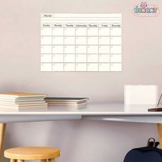 월간 스케줄보드 모던 자석 화이트보드 벽걸이 월간 계획표 달력 빅캣마켓