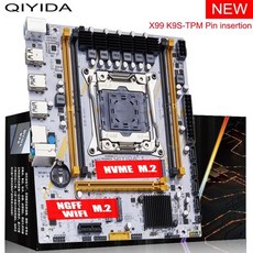 QIYIDA X99 마더보드 LGA 2011 3 X99 C612chipM.2 슬롯 DDR4 메모리 SATA3.0 USB3.0 PCI16X 포함, [01] 옵션1