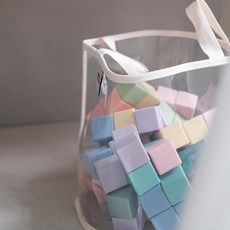 Bellebaby TPU玩具收納袋 兒童房好幫手 防水耐用易清潔 培養收納好習慣, 1個, 杏色