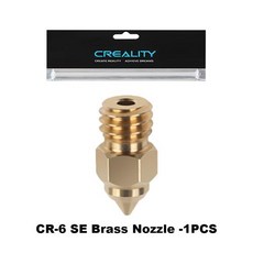 CREALITY MK8 노즐 CR 6 SE 노즐 CR5 ProEnder 3 S1 proCR10 V2Ender5 노즐 0.20.40.60.8mm 황동 구리 도금 하드, Brass -1pcs