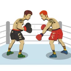 4인세트 권투놀이 원목 조형물 만들기 오토마타 과학활동 간단조립 실험키트 체험교실