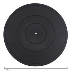 도자기물레 40cm 회전 턴테이블 도자기 블랙 휠 라운드 폴리머 클레이 조각 모델 만들기 도구 1 개, 한개옵션1