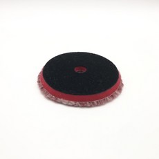 短羊毛盤 羊毛 羊毛盤 中粗切削力 十字紫白交叉羊毛 斜邊羊毛盤 中拋 粗拋 5吋魔鬼氈面 拋光羊毛輪 拋光海綿, 1個, 紫色和白色