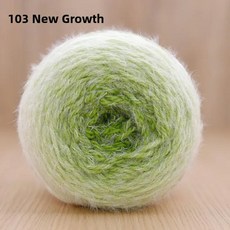 눈꽃 요정 마법 공 깃털 원사 꽃다발 담요 장미 무늬 손뜨개 양모 의류 액세서리용, 19. 103 새싹