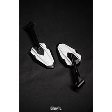 翔哥精選ll HD x GhostFactory HD GT-03後視鏡 方鏡 勁戰 BWS Force Jet, 白色, 1個