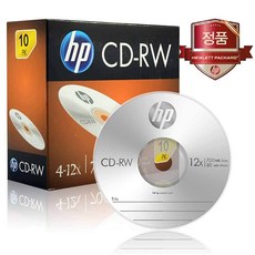 HP CD-RW 4-12X 700MB 슬림 케이스 10p, 14세트