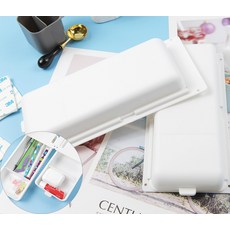 철판사물함 가구수납함 칸막이서랍 미니서랍 패브릭서랍 옷정리트레이 옷정리함 수납서랍 붙이는서랍 작은부품서랍 서랍언더레일 책상 소품 보관 백색 펜 소1P 테이블 밑 서랍