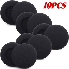 헤드셋 이어패드 호환 교체용 폼 이어 패드 쿠션 헤드폰 소프트 보호 슬리브 이어폰 일회용 스폰지 커버 50 개 30 10, 10개, 없음, 5) 10PCS - Width 5.5cm