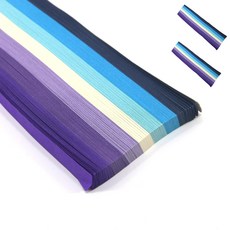 소원 별접기 행운의 종이접기 알록달록 색감 1620매, 청보라 7색