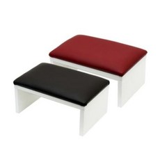 사무실 발받침대 다리거치대 풋레스트 MDF소재 인조가죽 2color, 와인