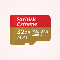 샌디스크 에스티원테크 공식인증 제품 마이크로 SD카드 SDXC Extreme 익스트림 QXAV, 32GB, 1개
