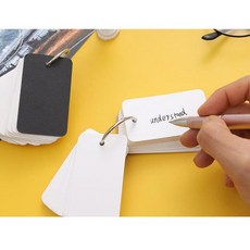 토익 토플 영어 단어 암기 걸이형 미니 수첩 100장, 블랙