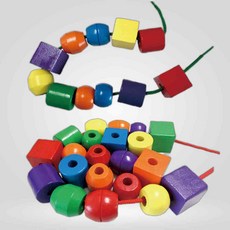 해피타운_프라이머리 나무장난감 장난감 실꿰기 교통놀이, 1개