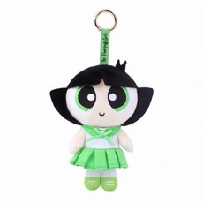 飛天小女警娃娃吊飾 可愛卡通玩偶 包包吊飾 鑰匙圈 生日禮物, JK少女毛毛, 1個