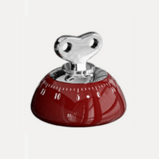 주방 아날로그 수동 타이머, 1개, 정열빨강