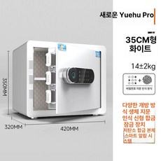 가정용 소형 지문인식 금고 미니 전자 비밀번호 사무실 호텔용, 1단 패널 + 마이크로화이버 가죽 35cm D