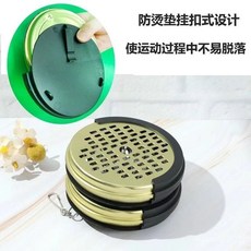 隨身蚊香盒 露營防蚊 掛式蚊香盒 攜帶蚊香盒 可掛便攜式蚊香盒 釣魚蚊香盒 夜釣防蚊 防燙接灰盤 戶外蚊香盒, 普通無蓋蚊香盤1個,升級隔熱防燙（耐用十年）認準正品
